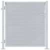 vidaXL Puerta de jard&iacute;n Plateado 85 x 97 cm Acero inoxidable