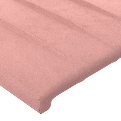vidaXL Cabecero de terciopelo rosa 163x23x78/88 cm
