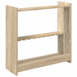 vidaXL soporte para tacos de billar Madera de ingenier&iacute;a Sonoma