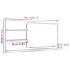 vidaXL Espejo mueble de baño madera ingeniería envejecida 90x11x45 cm