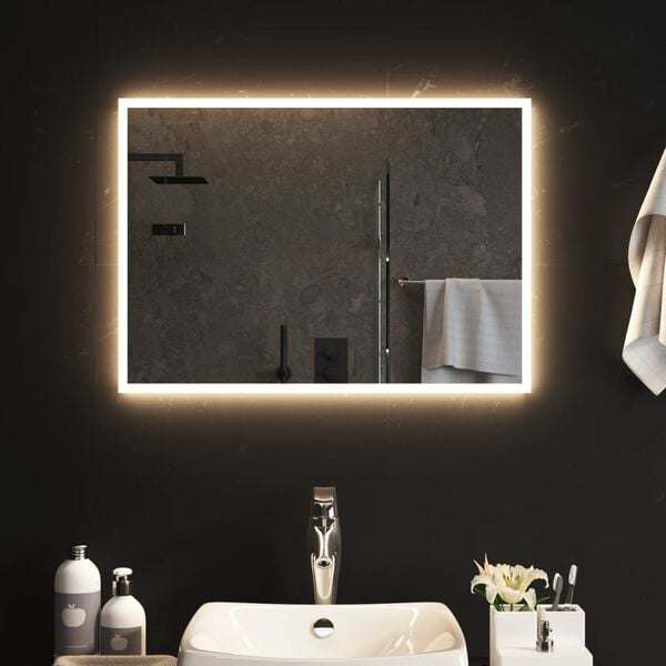 vidaXL Espejo de ba&ntilde;o con LED 70x50 cm