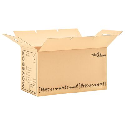 vidaXL Cajas de mudanza 60 unidades cartón XXL 60x33x34 cm