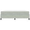 vidaXL Estructura de cama con colch&oacute;n Gris Claro 180 x 200 cm tela