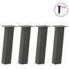 vidaXL Patas para mesa de centro 4 unidades antracita 30 cm acero