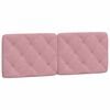 vidaXL Cabecero de cama acolchado terciopelo rosa 140 cm