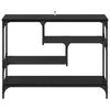 vidaXL Mesa Consola Roble Negro 100 x 30 x 75 cm Madera de ingeniería