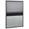 vidaXL Mosquitera plisada para ventanas aluminio con sombra 80x120 cm
