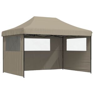 vidaXL Carpa de Fiesta Taup&eacute; 279 x 410 x 315 cm Tela Oxford
