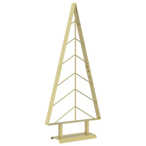 vidaXL &Aacute;rbol de Navidad de metal con soporte KUOPIO 90 cm Acero Dorado