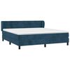 vidaXL Cama box spring con colch&oacute;n terciopelo azul oscuro 180x200 cm