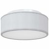 vidaXL L&aacute;mpara de techo con focos Gris 30 x 30 x 13,5 cm tela