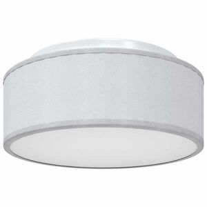 vidaXL L&aacute;mpara de techo con focos Gris 30 x 30 x 13,5 cm tela
