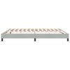vidaXL Cama box spring sin colch&oacute;n terciopelo gris claro 180x210 cm