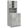 vidaXL Muebles para lavadora 2 pzas madera de ingenier&iacute;a gris hormig&oacute;n