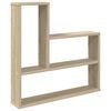 vidaXL Estante de pared Roble Sonoma 60 x 11 x 60 cm