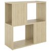 vidaXL Librería de madera contrachapada roble Sonoma 60x24x63 cm