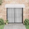 vidaXL Marquesina para puerta PC gris 240x100 cm