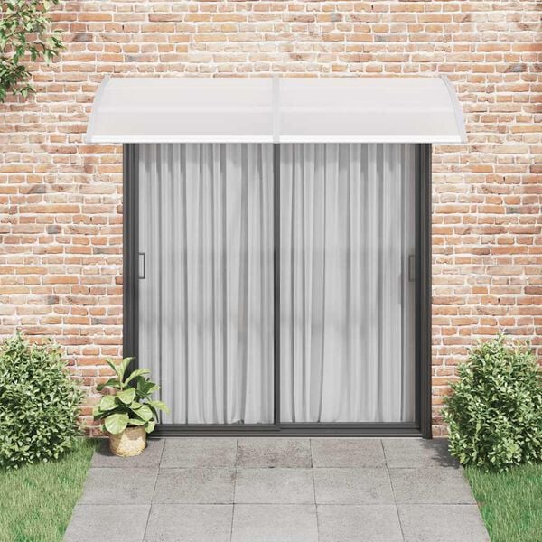 vidaXL Marquesina para puerta PC gris 240x100 cm