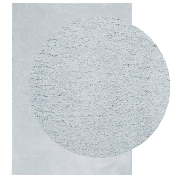 vidaXL Alfombra de pelo corto suave lavable HUARTE azul 120x170 cm