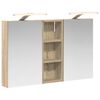 vidaXL Juego de Muebles de Ba&ntilde;o 3 uds. 80 x 10,5 x 50 cm