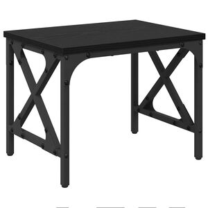 vidaXL Soporte para Impresora Roble Negro 40 x 30 x 31 cm