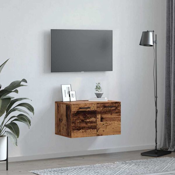 vidaXL Armario de pared Madera vieja 60 x 36,5 x 35 cm