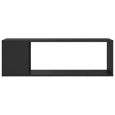 vidaXL Mueble para TV de aglomerado negro 100x24x32 cm