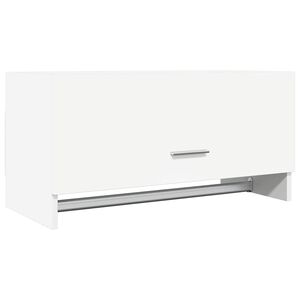 vidaXL Armario de madera contrachapada blanco 70x32,5x35 cm