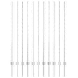 vidaXL Poste de cerca empotrado 11 uds. Plateado 180 cm
