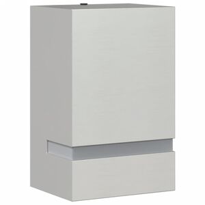 vidaXL Aplique de exterior de acero inoxidable plateado
