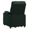 vidaXL Sill&oacute;n de masaje elevable tela verde oscuro