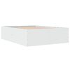 vidaXL Estructura de cama sin colch&oacute;n blanco 140x190 cm