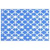 vidaXL Alfombra exterior ARAKIL azul y blanco 160x230 cm PP