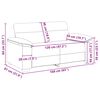 vidaXL Sof&aacute; de 2 plazas Cappuccino 160x81x84 cm Piel sint&eacute;tica