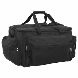vidaXL Bolso de pesca impermeable tela Oxford negro