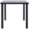 vidaXL Mesa de comedor de MDF negro y gris hormig&oacute;n 160x80x75 cm