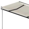 vidaXL Toldo de pie retr&aacute;ctil manual crema 300x250 cm