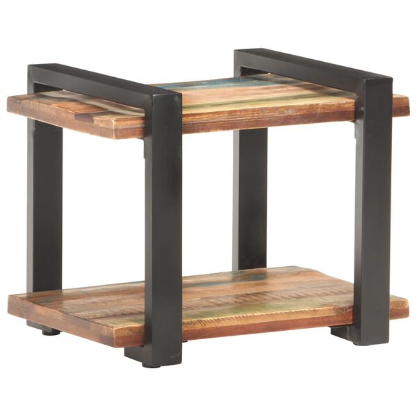 vidaXL Mesita de noche de madera maciza reciclada 50x40x40 cm