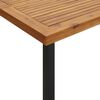 vidaXL Juego de comedor de jard&iacute;n 7 pzas madera maciza acacia y metal