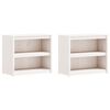 vidaXL Muebles de cocina de exterior 3 pzas madera maciza pino blanco
