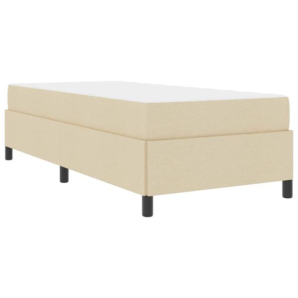 vidaXL Cama tipo Box Spring Crema 80 x 200 cm tela