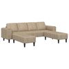 vidaXL Sof&aacute; de sala 3 pcs Gris Claro