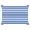 vidaXL Toldo Vela Azul y Blanco 3,5 x 4,5 m HDPE