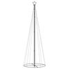 vidaXL Árbol de Navidad cónico 310 LED blanco cálido 100x300 cm