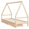 vidaXL Estructura de cama infantil con cajones madera pino 90x190 cm
