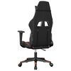 vidaXL Silla gaming de masaje cuero sintético negro y naranja