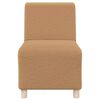 vidaXL Unidad de Sof&aacute; Modular sin Brazos 3 pcs Beige 55 x 74 x 82 cm