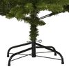 vidaXL &Aacute;rbol de Navidad artificial con bisagras y soporte verde 240 cm