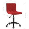 vidaXL Sillas de comedor giratorias 2 unidades terciopelo rojo tinto