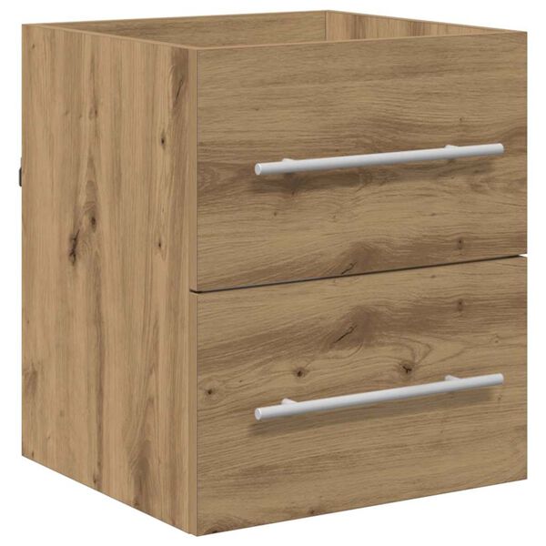 vidaXL Mueble de lavabo con caj&oacute;n Roble artesanal 38,5 x 41 x 48 cm